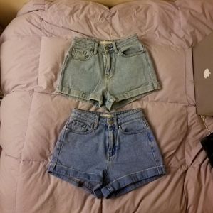 2 pairs pacsun jean shorts